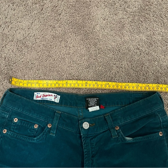Red Engine green corduroys size 30 cropped bootcut - Picture 10 of 10